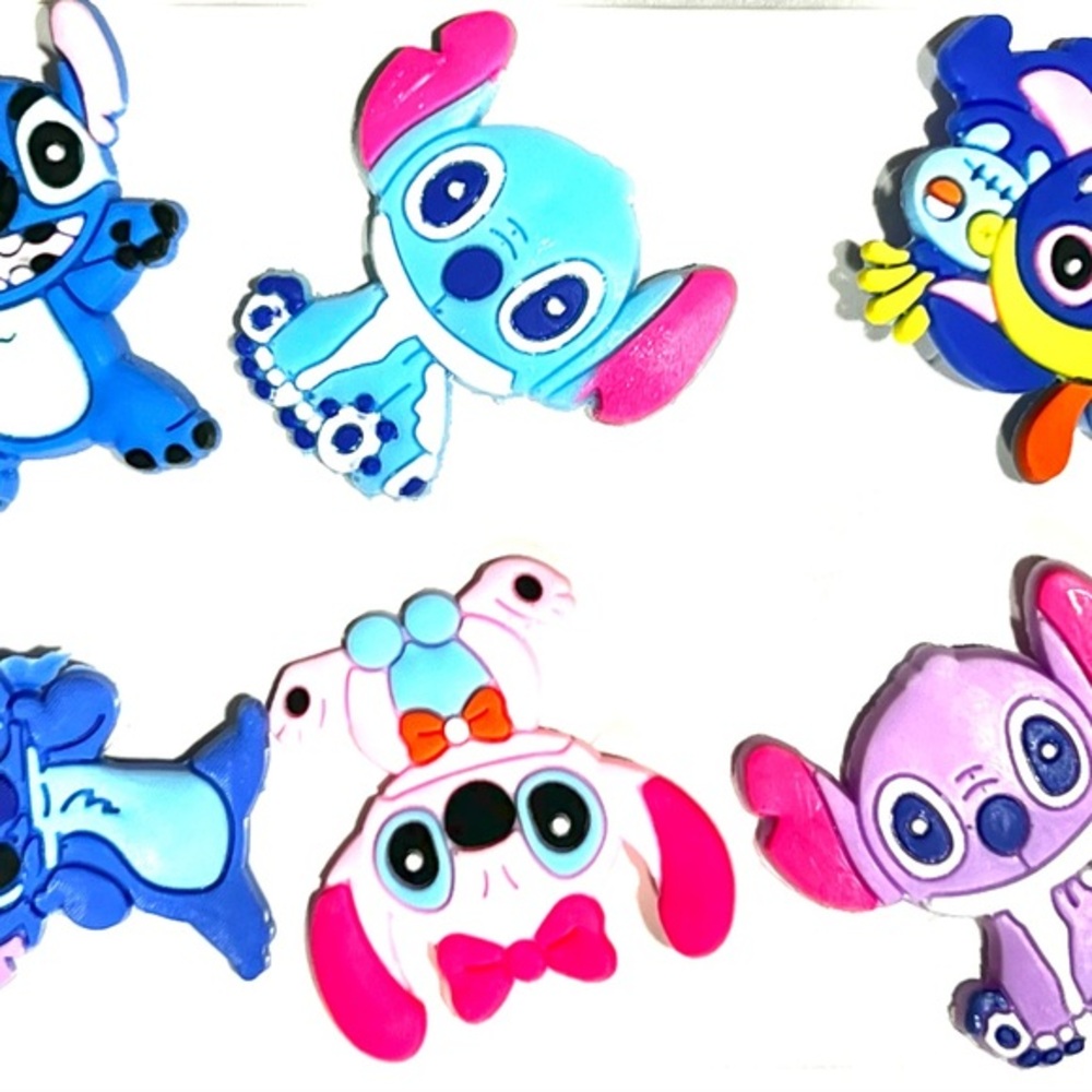 Lilo and Stitch Colorful Cartoon Character croc charms jibets